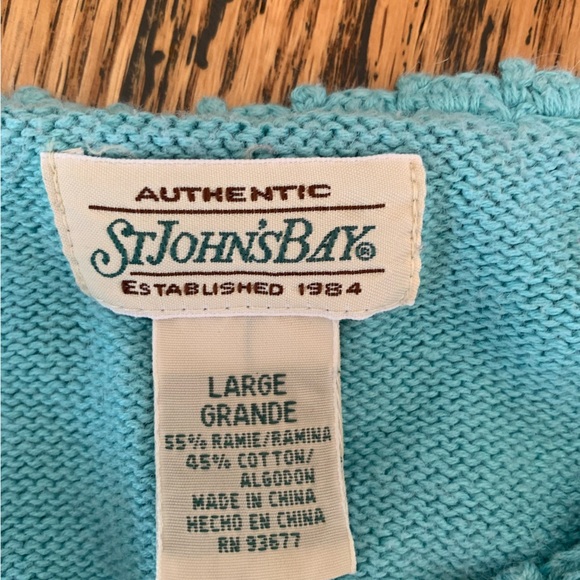 St johns bay short sleeve sweater spring crochet sleeves cottage core - Picture 7 of 7